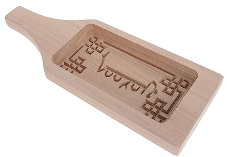 Amosfun 1pezzi Stampo in Legno Per Biscotti Design Squisito e Adorabile Strumento Di Cottura Salutare e Resistente Facile Da Usare e Pulire Per Riunioni Di Famiglia e Feste