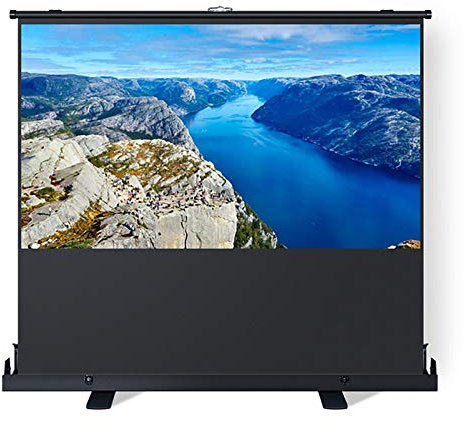 Projector Screen, Portable Freestanding Floor Projector Screen, Stands on its Owns Projector Screen, for Home Theater Cinema Indoor Outdoor Projector Movie Screen, 4:3|16:9|16:10,92 inch 16: 10