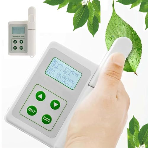 LHQYA Hand-Chlorophyll-Analysator, Tragbares Chlorophyll-Messgerät, Messbereich 0,0–100 SPAD/Messbereich 2 Mm X 2 Mm/Messgenauigkeit ±1,0 SPAD-Einheit Oder Weniger, Für Die Agrarforschung