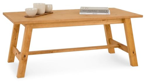 IDIMEX Couchtisch LUZERNA 45 x 60cm aus Massivholz gebeizt/gewachst - Wohnzimmertisch rechteckig, ideal als Sofatisch und Beistelltisch für Wohnzimmer modern