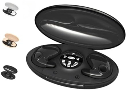 ILESTDG Sandberg Schlafkopfhörer - Kopfhörer in Ear Invisible Sleep, Kopfhörer Wasserdicht, Earbuds (Schwarz)