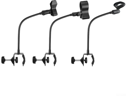Support de microphone flexible avec support de bureau fiable pour toutes les situations de diffusion (micro de 30 à 60 mm de diamètre)