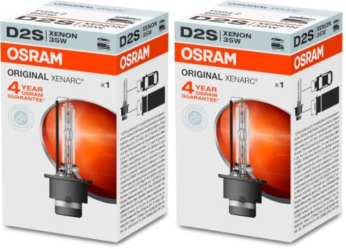 Osram XENARC ORIGINAL, D2S, Xenon-Scheinwerferlampe, 66240, Karton Faltschachtel (1 Lampe) (Packung mit 2)