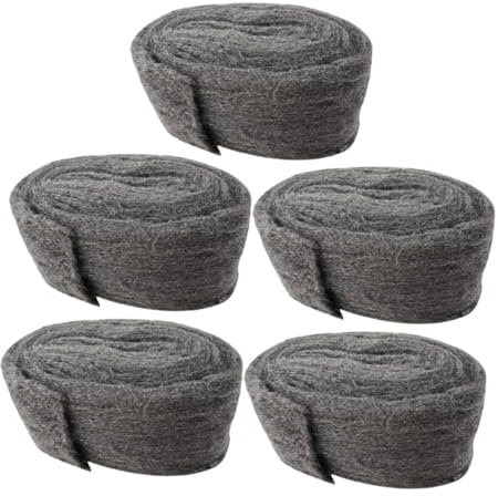 RYQZOVKX 5pcs Steel Wool Mouse Hole Filler Garage Door Rodent Guard Rodent Mesh Wool Mice Control Pads Rodent Barrier Kit Fill Fabric DIY Kit Stuffed Animal Rat Hole Filler Plug Pipeline/2047