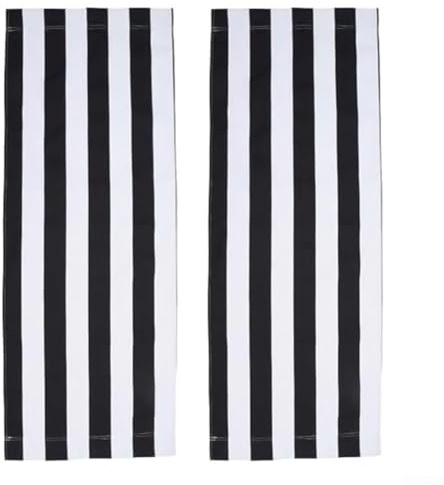 Lona de repuesto para silla de playa, 120 x 45 cm, funda plegable a rayas para muebles de exterior, patio, camping y viajes a la playa (2 unidades)