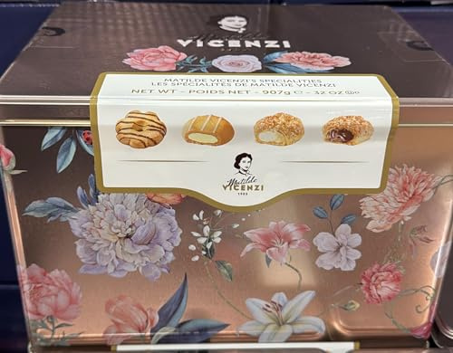 Roses Design Specialities Biscuit Assortment, 907g Tin, Creme Pastries Biscuits Gift Tin Set