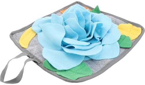 INOOMP Schnüffelmatte für Kaninchen aus Weichem Polarfleece mit Rutschfestem Boden und Praktischem Hänge Seil für Spielerische Beschäftigung und Stressabbau bei Kleintieren