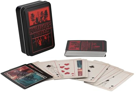 Stranger Things Coffret cadeau de cartes à jouer – Boîte en étain à collectionner – Marchandise officielle Stranger Things | Paladone