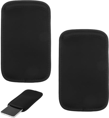 GZRXIOUS 2PCS Funda Universal MóVil De Neopreno Acolchado, Funda Anti Golpes Ligera Suave, Protectora MóVil TeléFonos Grandes 4.7–6.5 Pulgadas, Fundas Neopreno para Mochila, Bolso, Viaje y Uso Diario