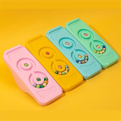 CHICIRIS Trainings-Schaukelbrett für, Sensorisches Balance-Board aus Kunststoff mit Wippfunktion, 100 G für Familienspaß und Koordination (Yellow)