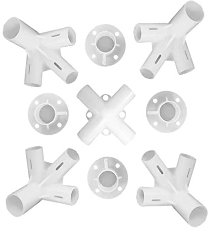 Xoeryoy Pavillon-Anschluss, 9 Stück, für 118, 1 x 118, 1 Zoll große Pavillon-Ersatzteile, 25/19 mm, Ersatzteile, Zeltfüße, Zubehör für Ausflüge, Camping-Zubehör