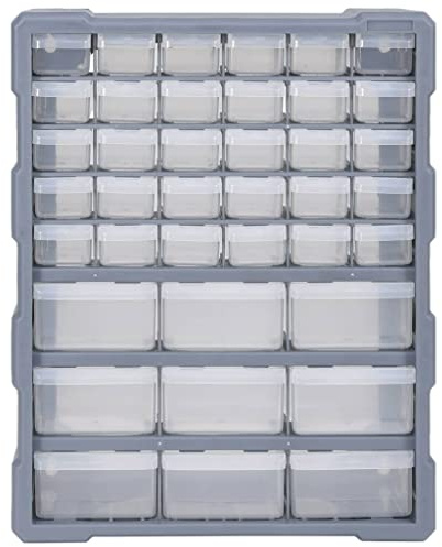 Genérico Organizador multicajones con 39 cajones 38x16x47 cm,Bricolaje,Accesorios de Bricolaje,Organización y Almacenamiento de Herramientas,Cajas de herramientas-147586