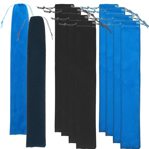 Veemoon Recorder Storage Bag, 10pcs Flute Bags Soft Flute Carrying With Drawstring Closure Soprano Recorder Clarinet Harmonica Storage Pouch for Music Instruments, Accessories, Jewelry