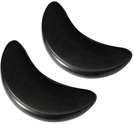 QSTDGVPW 2 Piezas Piedra Masaje Profesional Herramienta Terapéutica Pulida Adecuada para Cuidado Personal Centros de Spa, 12.5x2.5cm