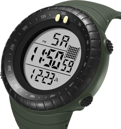 SKISUNO Reloj Hombre Deportivo Digital, Pantalla Luminosa, Resistente al Agua, Multifunción, para Natación y Deportes al Aire Libre Color Aleatorio