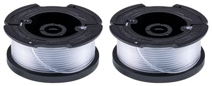 Black+Decker Trimmer Line Replacement Spool, Autofeed 30 ft, 0.065-Inch, 2-Pack (AF-100-2)