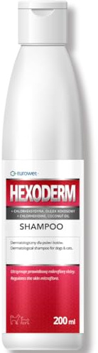 Dermatologisches Shampoo für Hunde & Katzen - Gegen Bakterien & Pilze, pH-regulierend, hautberuhigend, juckreizlindernd - Hexoderm-K