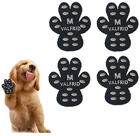 VALFRID Halkskydd för hundar, självhäftande silikongel resistent halkfri dragkraft hund skor hundskor hundstrumpor ersättning flerfärgad 40 stycken XL