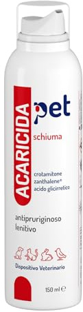 Roypet Schiuma Acaricida Pet Grattamento e arrossamento crotamitone 150ml