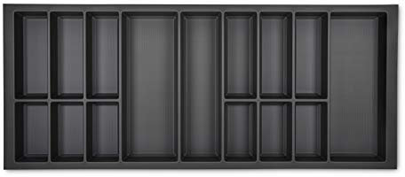 ORGA-BOX VII Design Cubertero Gris Basalto 1126 x 274 mm para Cajones de Siematic Warendorf KH cocinas etc. para un Ancho de 120 cm