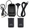 Genericer Batteria per controller Xbox 360, batteria ricaricabile 4800 mAh, batteria di ricambio e kit di ricarica con cavo USB per telecomando Xbox 360, colore: Nero