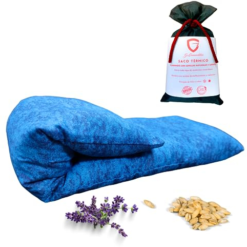 körnerkissen mikrowelle, wärmekissen weizen mit lavandel 47 x 15 cm. Wärme und Kältekissen für Nacken, Schulter, Lendenmuskeln... Hergestellt aus Bio-Samen und strapazierfähigem, weichem Baumwollstoff