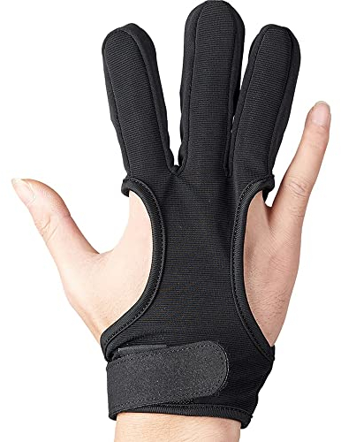Huntingdoor Bogenschießen Handschuh Fingerschutz Handschuhe Schießhandschuh Bogen und Pfeil Jagd Bogenschießen Zubehör
