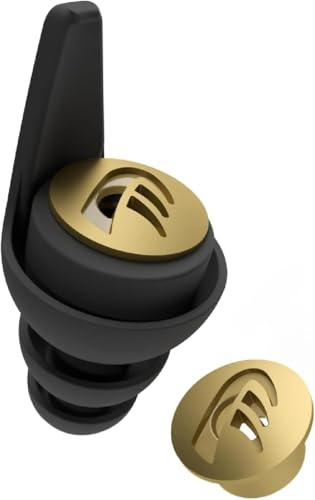 DYNAMIC ear filter -25dB Protezione dell'udito Riutilizzabile - Tappi Orecchie per Sonno, Batteristi, Musica ad alto Volume e Utensili Elettrici - 4 Misure di Tappi per le Orecchie - Custodia e Cavo