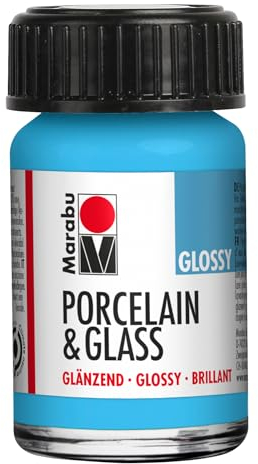 Marabu Porzellan- und Glasfarbe, glänzend, Hellblau, 15 ml