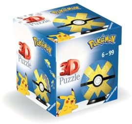 Ravensburger 3D Puzzle-Ball Flottball - Puzzle ab 6 Jahre | 54 Teile, Schwierigkeitsgrad 1/5, Durchmesser: ca. 7,5 cm, Ohne Klebstoff