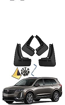 SaVgu Parafango, for Cadillac XT6 2019-2023 Paraspruzzi Anteriori e Posteriori Personalizzati modellati Paraspruzzi Paraspruzzi Kit 4 Pezzi Accessori Auto