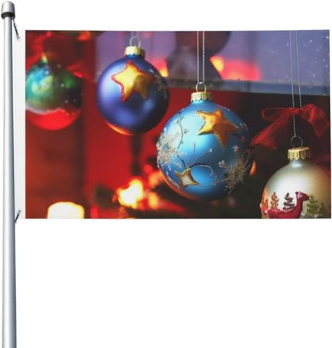 Weihnachtsschmuck Weihnachts-Elch-Flagge 3x5 FT Flagge für den Außenbereich Banner Urlaub Gartenflagge Willkommen Hofbanner Hausgarten Hof Rasendekoration Flaggen für drinnen und draußen doppelseitig