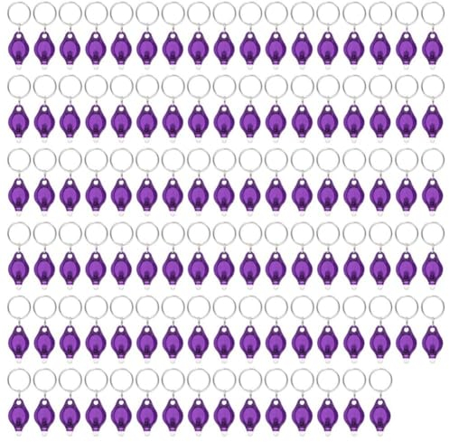 FIGGRITID Paquete de 100 Linterna de LED, Linterna de UV de 395 NM, de Linterna de Luz UV,