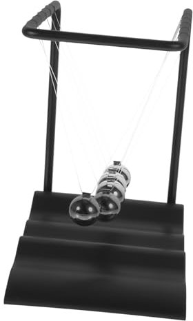 ibasenice Newton Cradle Pendel Kugelspiel Wissenschaftliches Physik Desktop Deko Ornamente Büro Geschenk Lernspielzeug