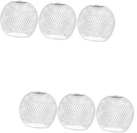 Yardenfun 6pcs Metal Decorative Spherical Lampshade Easy Install Boho Ceiling Light Cover
