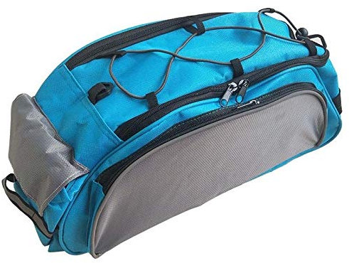 AYKANING Packtaschen Fahrrad,Fahrradtasche Bike Hintere Tasche Fahrrad Rücken Aufbewahrungstasche wasserdichte Schulter Handtasche Lagerung Sattel MTB Mountainbike Gepäck Polyester Satteltasche(Blue)