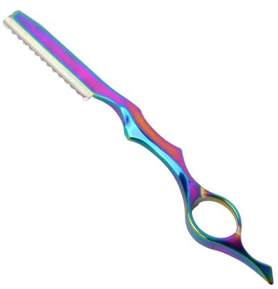 Rasoir de Coiffure, Rasoir de Coupe Cheveux Texturisant, Rasoir Amincissant pour Barbier, Rasoir à Effiler Couche Coupe Rasoir Peigne Acier pour la Maison pour le Salon