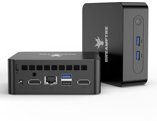 Mini Ordinateur 16 Go RAM 512 Go SSD Mini Ordinateur de bureau Alder Lake N100(jusqu'à 3,4 GHz) Mini PC Micro PC 4K double écran WiFi 5/BT4.2/USB3.2/Gigabit Ethernet/VESA l'éducation professionnelle