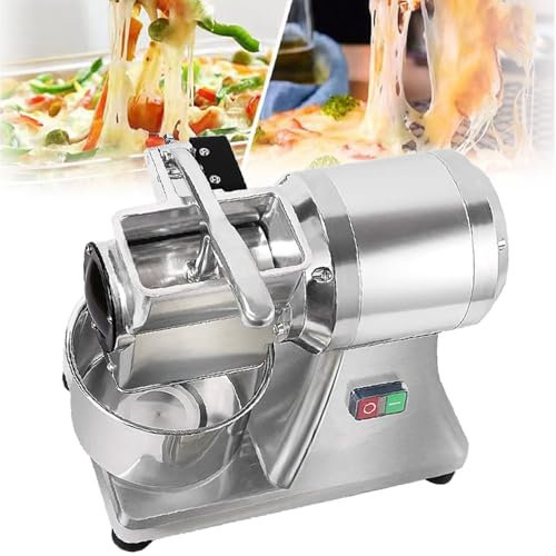 GAYAYAS Rallador de Queso eléctrico de 0,75 HP/550 W, Trituradora de Salvado de Pan de Acero Inoxidable, Rallador de Salvado y Pan de Mantequilla, para Queso, Mantequilla, Pan y Salvado
