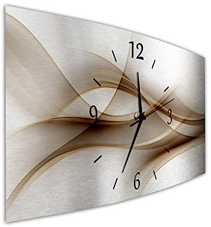 BM Funk Quarz Wanduhr Funkwanduhr Funkwanduhren Funkuhr Funkuhren kein Ticken lautlos geräuschlos leise modern ohne Tickgeräusche groß XXL Wohnzimmer Küche Streetart Kunst Banksy 9542-1a