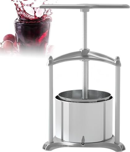 Máquina de prensa manual de acero inoxidable para zumo de sidra de vino de frutas, con bolsa de filtro