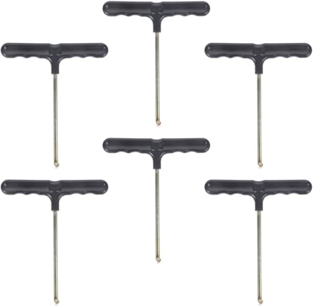 TOYANDONA 6 Stück Trampolin Federspanner aus Edelstahl und Kunststoff mit Ergonomischem Griff Tragbarer Federhaken für Outdoor und Heimgebrauch