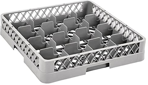 Vogue Glass Rack 16 Compartments - Glass Holder for Glasswasher, Ideal for Restaurants, Pubs, Bars F612