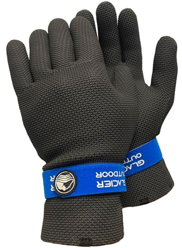 Glacier Glove Kenai Waterproof Full Finger Gloves for Men and Women - Ideal for Ice and Fly Fishing, Outdoors, Kayaking, Surfing, Paddling, Boating, M