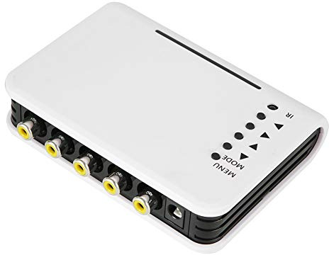 Hopcd 4 Channel CCTV Video Quad Splitter & Switcher CCTV DVR Security Camera Video Splitter Processor System for Home/Office/Supermarket/Apartment