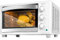 Cecotec Horno de sobremesa Bake&Toast 3090 White Gyro, 30 L, 1500 W, 5 funciones diferentes, Incluye rustidor gitadorio, Luz interior, bandeja recogemigas.