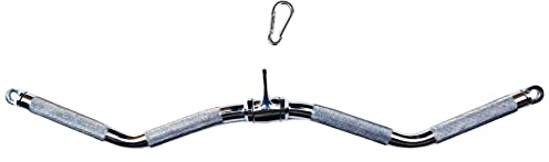 qibylift Latzugstange, Kraftstation Latzug Griff, LAT Pull Down Bar Krafttraining Griffe für Kabelzug Pulley Widerstandsbänder Trizepsseil Schlingentrainer Seilzug Fitness und Home Gym