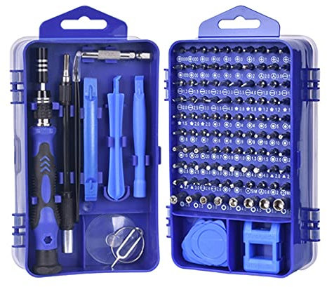 Samnuerly Phone Repair Tools Kit Screwdriver Set Precision 115 In 1 Magnetic Torx Hex Bit Screwdriver Bits Insulated Multi Tools
