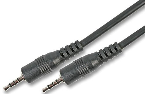 1 câble jack 4P 2,5 mm, 1 m, audio et vidéo