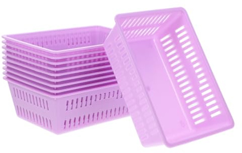 Cabilock 10 Pack Arcade Coin Baskets, 6.3 Inch Purple Plastic Token Trays for Game Centres, Prize Counters and Amusement Arcades, Small Organiser Trays for Coins, Counters and Game Pieces